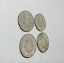 Лот от четири броя Румъния 5 леи 1978 година колекционерски алуминиеви монети пари, снимка 5