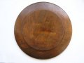 Дървена чиния с оцветена дърворезба 26,5см., снимка 3