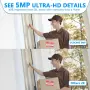 Охранителна камера UCOCARE 5MP WiFi външна охранителна камера с 32GB карта куполна, снимка 3