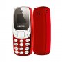 Мини телефон, BM10, с промяна на гласа, малък телефон, L8Star BM10, Nokia 3310 Нокия, червен , снимка 2