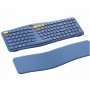 Клавиатура Безжична Блутут Delux GM903CV Bluetooth 5.0 Синя Ергономична , снимка 5