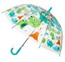 Чадър тип бастун за дъжд Автоматичен детски прозрачен прозрачен динозаври 65см, снимка 3