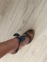 Елегантни сандали на ток, златни и сини, Cristhelen B. , 37 , снимка 6