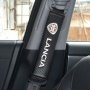 Супер качество черен карбон кожа протектор калъф калъфи за колан Ланчиа Lancia за кола автомобил 
