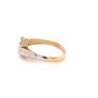 Златен дамски пръстен 2,25гр. размер:54 14кр. проба:585 модел:21878-4, снимка 3