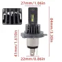Диодни крушки H4 180W с вграден вентилатор LED, снимка 2