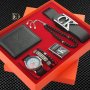 Комплект Calvin Klein колан,часовник,портфейл,броеница,запалка,гривна, снимка 1 - Мъжки - 36904223