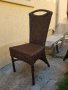 Ратанови столове естествен ратан 4 броя, снимка 1 - Столове - 42667132