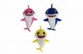 Комплект Играчки Baby Shark,  Плюшени, 3 БРОЯ,  37 см.