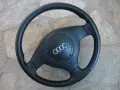Волан трилъчев, кожен с айр-бег - Audi A3,A4,A6 и други ! , снимка 3