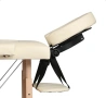 Двусекторна дървена козметична масажна кушетка - бял и черен цвят, снимка 4