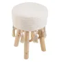 Дървена табуретка, Бял, 30x42 см., снимка 1