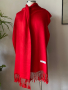 Кашмирен шал в доматено червено, снимка 1 - Шалове - 44790104