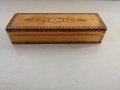 Дървена кутия за моливи 21 х 7 h 4 см. , снимка 1 - Други стоки за дома - 37421344