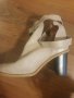 Бежови боти естествена кожа 40 номер, снимка 1 - Дамски обувки на ток - 30752006