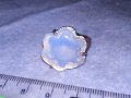 СТАР СКЪПОЦЕНЕН ВИНТИДЖ АРТ ПРЪСТЕН с КРАСИВО ШЛИФОВАН СИН ЛУНЕН КРИСТАЛ 36958, снимка 6