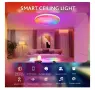 Интелигентен RGB LED плафон WIFI+Bluetooth, ANDROTEK®, 30W, 2600lm, дистанционно управление, снимка 2