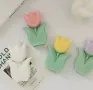 3D Дълбоко лале Силиконов молд форма за свещи гипс сапун , снимка 3