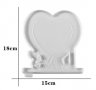Love сърце рамка на основа за снимка силиконов молд форма фондан гипс смола шоколад, снимка 2