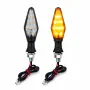 Комплект LED мигачи за мотор с монтажна резба 12V 2 броя, снимка 2