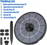 Соларен воден фонтан AISITIN Направи си сам, 2,8 W с фиксирана скоба и 6 стила фонтан, снимка 8