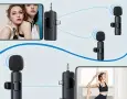 3 в 1 комплект от 2 мини безжични микрофони за телефон и фотоапарат, снимка 5