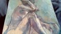 Манол Панчовски маслена картина голо женско тяло , снимка 3