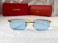 Cartier висок клас прозрачни слънчеви очила Мъжки Дамски слънчеви, снимка 2