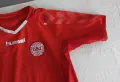 Тениска Denmark — Домакински Hummel — Деца размер L Червено (сезон 2004), снимка 3