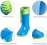 Нови Детски гумени ботуши за дъжд нехлъзгащи се Сини Размер UK 10, снимка 2
