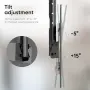 Таванна стойка за телевизор ETHU с регулируема височина и завъртане на 360°, снимка 3
