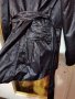 Черен дамски лъскав шлифер, снимка 7