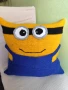 Възглавница "миньон"50/50 ръчно изработена, снимка 3