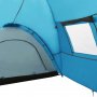 Палатка за къмпинг тип иглу, 650x240x190 см, 8-местна, синя, снимка 8