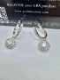 Сребърни обеци с мойсанит (Диамант) 0.5 карата, снимка 8