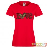 Дамска тениска Свети Валентин Love Gnome Valentine's 9, снимка 2 - Тениски - 35547283