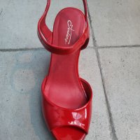 Червени сандали на платформа , снимка 7 - Сандали - 42273848