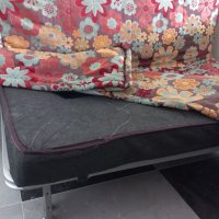 Диван Италия тръбен олекотен става на легло 145/200 см.  , снимка 2 - Дивани и мека мебел - 35100861