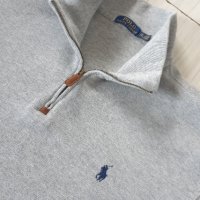 POLO Ralph Lauren Estate Rib Quarter Zip Pullower Mens Size 2XL TTG НОВО! ОРИГИНАЛ! Мъжки Памучен пу, снимка 1 - Блузи - 44214484