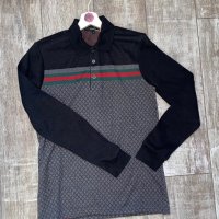 Нов уникален 100% памук памучен  оригинален тънък пуловер GUCCI Cucci Гучи, снимка 11 - Блузи - 42866830