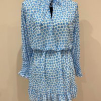 Ефирна рокля в небесно синьо, снимка 1 - Рокли - 40445341