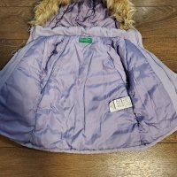 Страхотно топло зимно яке Benetton за момичета и момчета 90 см.  , снимка 4 - Бебешки якета и елеци - 42762968