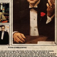 Кръстникът Дон Вито Корлеоне вестник постер плакат, снимка 2 - Картини - 35443131