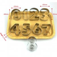 Комплект форми 9 бр цифри и 3 бр Мики Мини Маус за тесто, моделиране, фондан, снимка 4 - Форми - 31779308