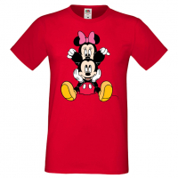 Мъжка тениска Mickey & Minnie 3 Подарък,Изненада,Рожден ден, снимка 8 - Тениски - 36575481