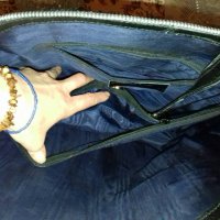 чанта дамска естествена кожа черна нова маркова Lazarini, снимка 7 - Чанти - 28171097