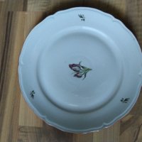 Кръгло винтидж плато от  български порцелан 31 см./Round vintage plate of Bulgarian porcelain, снимка 1 - Чинии - 36726940