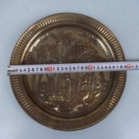 Пано - чиния от бронз - 510 гр., снимка 6 - Други ценни предмети - 29860878