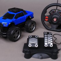 Детски радиоуправляем джип с волан и педали, снимка 6 - Коли, камиони, мотори, писти - 42853555