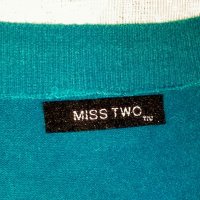 💚Дамска стилна блузка "Miss two" в цвят тюркоаз с плетен колан, С,М,Л,ХЛ💚☃️💚, снимка 3 - Блузи с дълъг ръкав и пуловери - 39013677